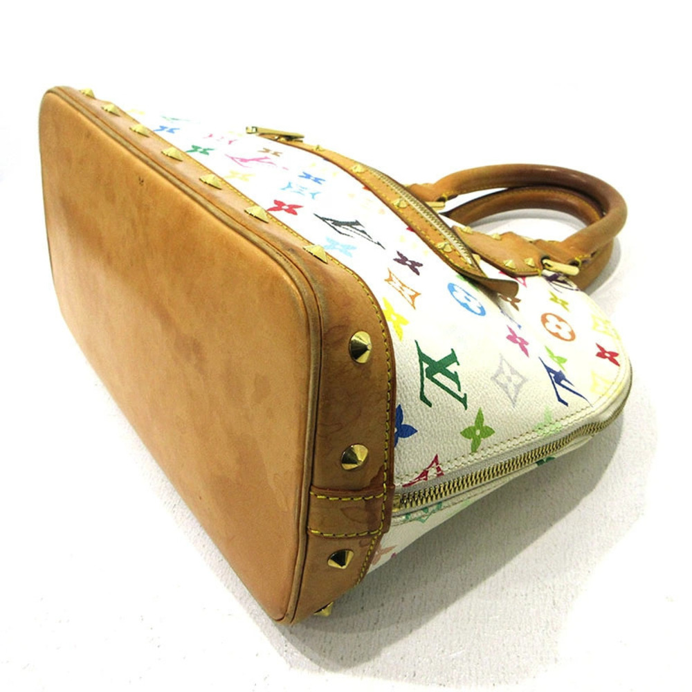 Louis Vuitton Alma Monogram Handbag Multicolor White - Picture 3 of 15